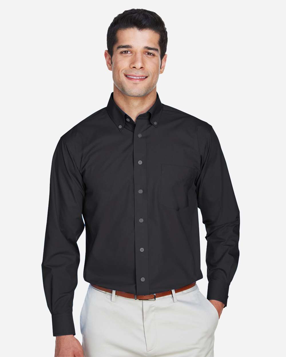 Men's Tall Crown CollectionÂ® Broadcloth Woven Dress Shirt