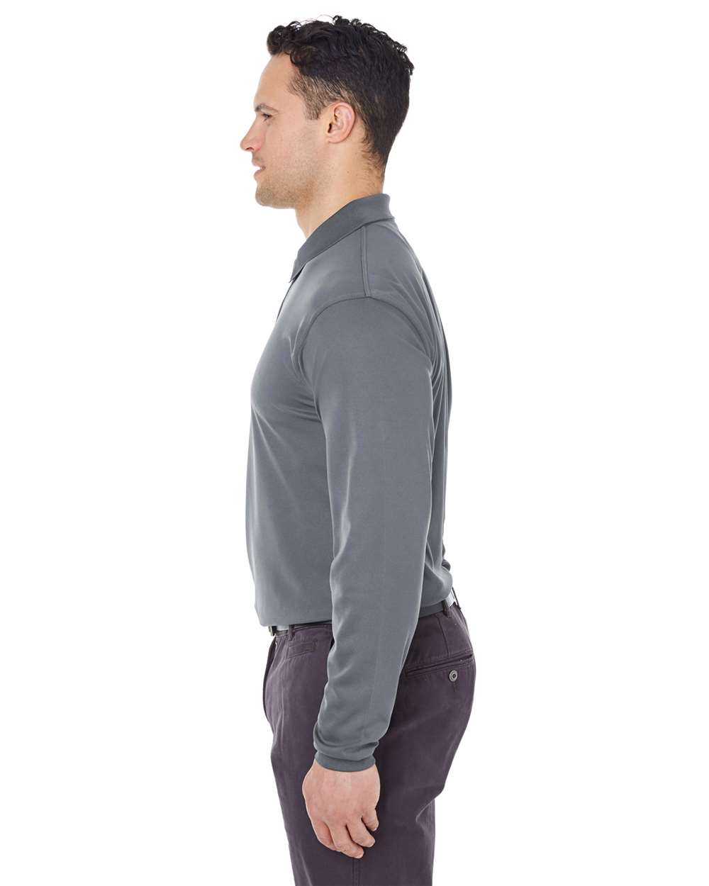 Men's Cool & Dry Long Sleeve MeshÂ PiquÃ© Polo