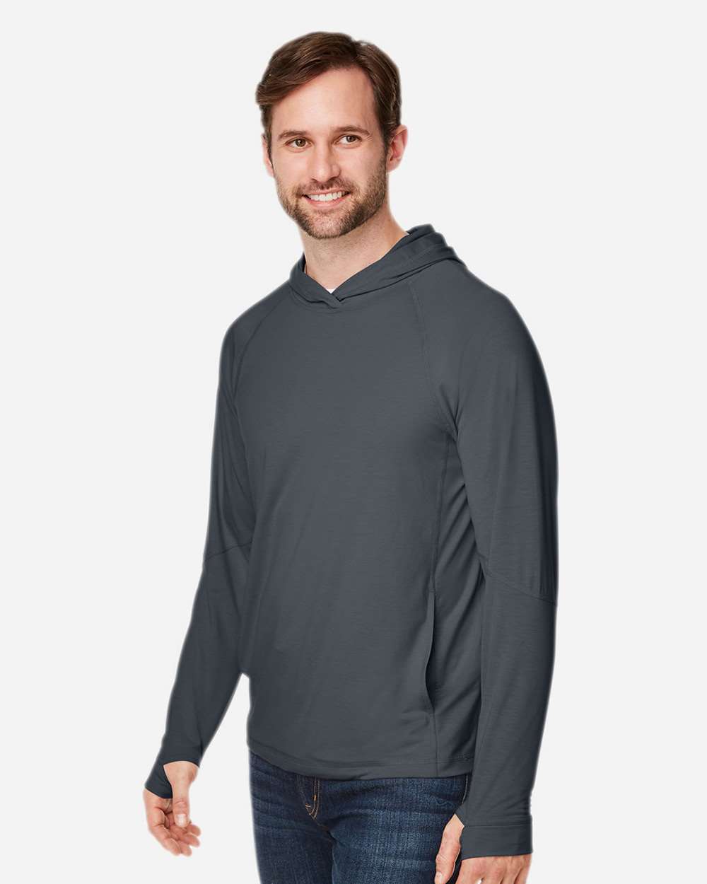 Unisex JAQ Stretch Performance Hooded Long Sleeve T-Shirt