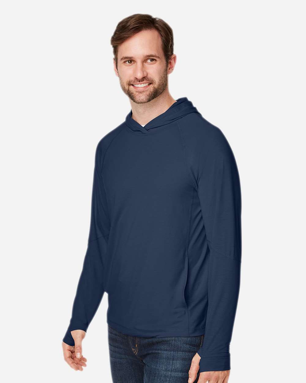 Unisex JAQ Stretch Performance Hooded Long Sleeve T-Shirt