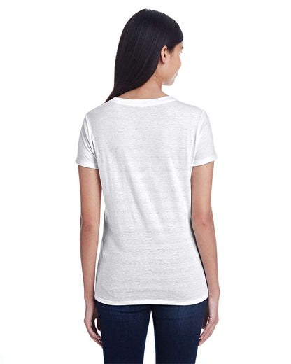 Women's Invisible Stripe V-Neck T-Shirt