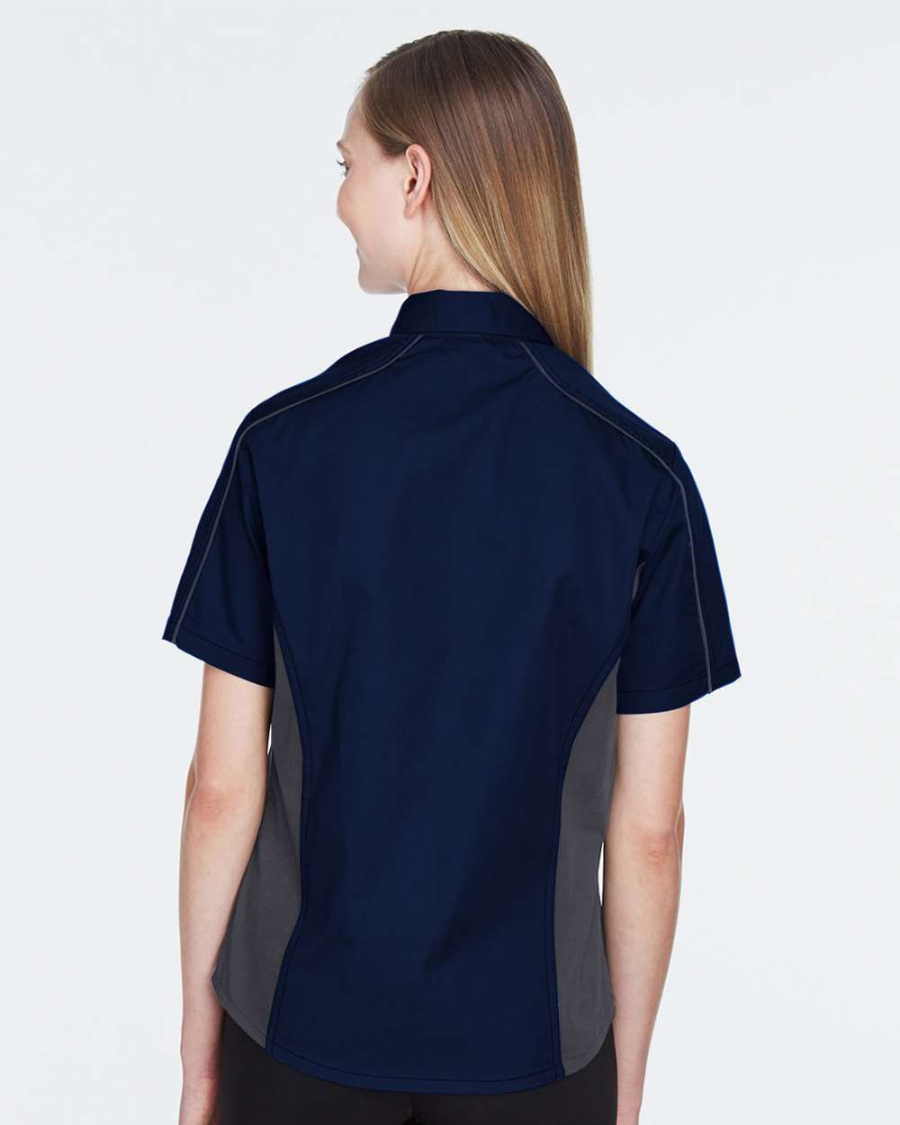 Women's Fuse Colorbloack Twill Short Sleeve Shirt