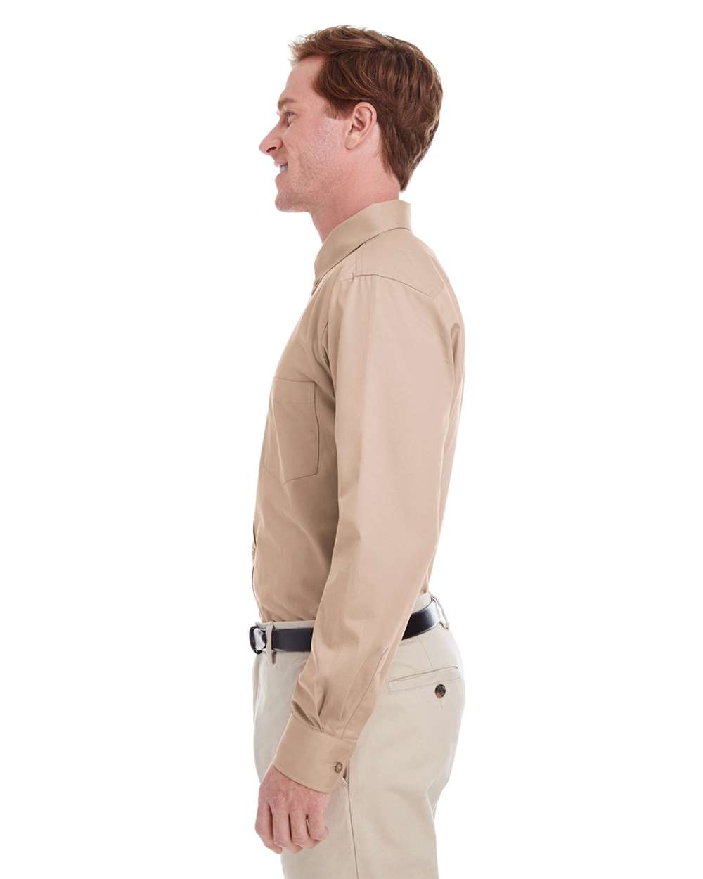 Men's Foundation Cotton Twill Dress Shirt with Teflon