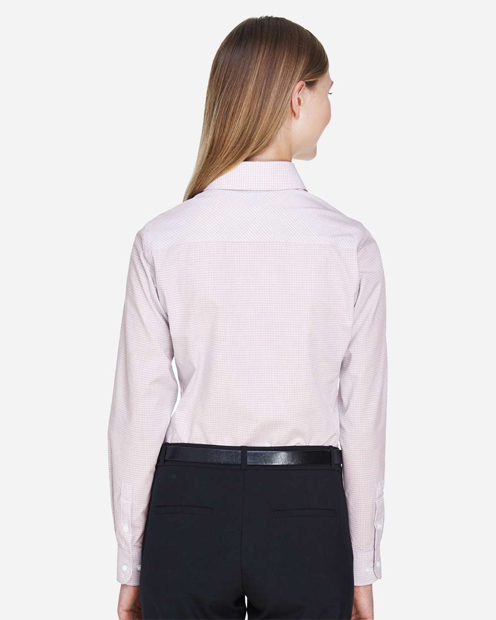 Women's Crown CollectionÃ‚Â® Micro Tattersall Woven Dress Shirt