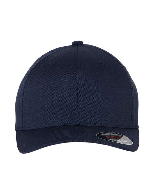 Flexfit 6277 Wooly Unisex Combed Cap, Navy, 7 1/8-7 1/2