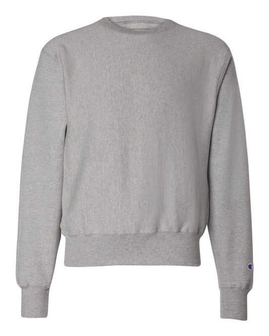 Champion 12 oz. 82/18 Reverse Weave Crew, Oxford Gray, L