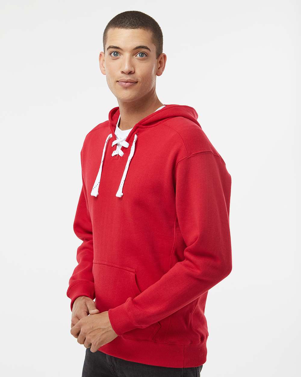 Men's Sport Lace Hooded Sweatshirt