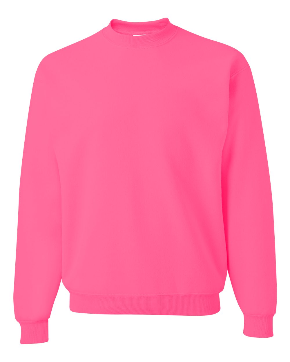 Jerzees mens 8 oz. 50/50 NuBlend Fleece Crew(562)-NEON GREEN-L