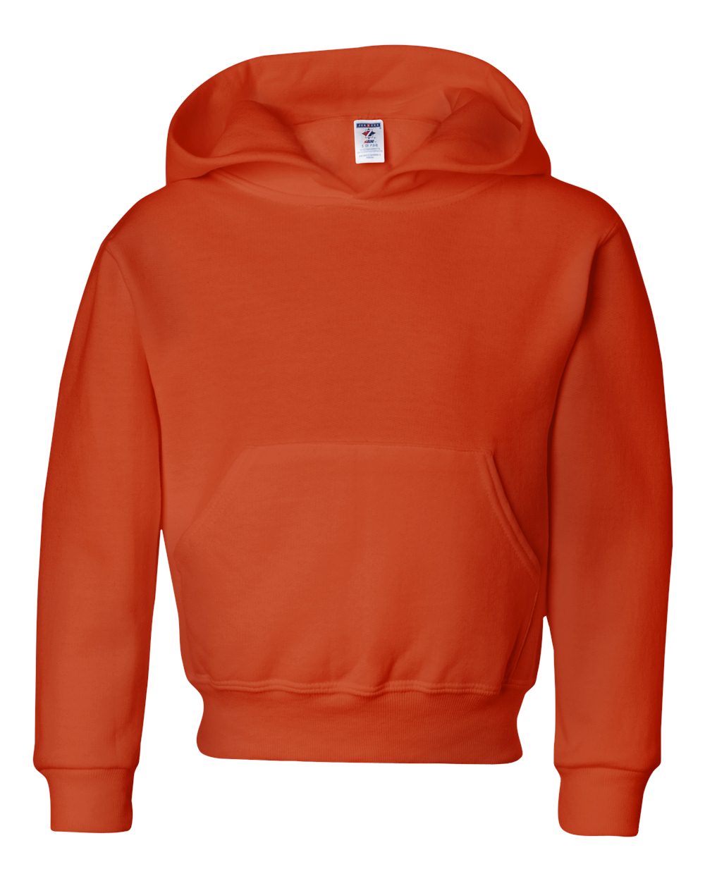 Jerzees Youth 8 oz. NuBlendÂ® Fleece Pullover Hood L BURNT ORANGE