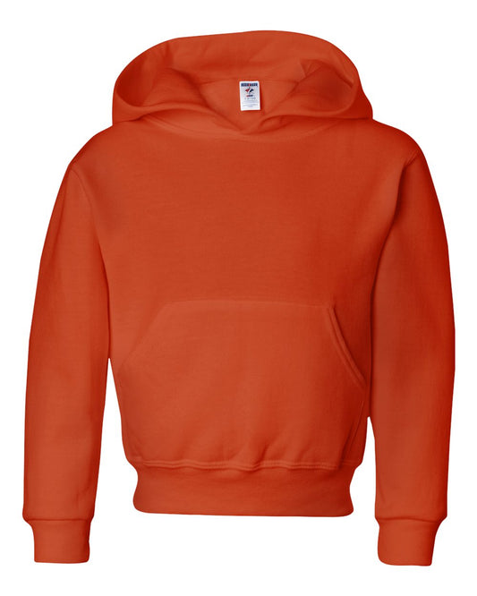 Jerzees Youth 8 oz. NuBlendÂ® Fleece Pullover Hood L BURNT ORANGE