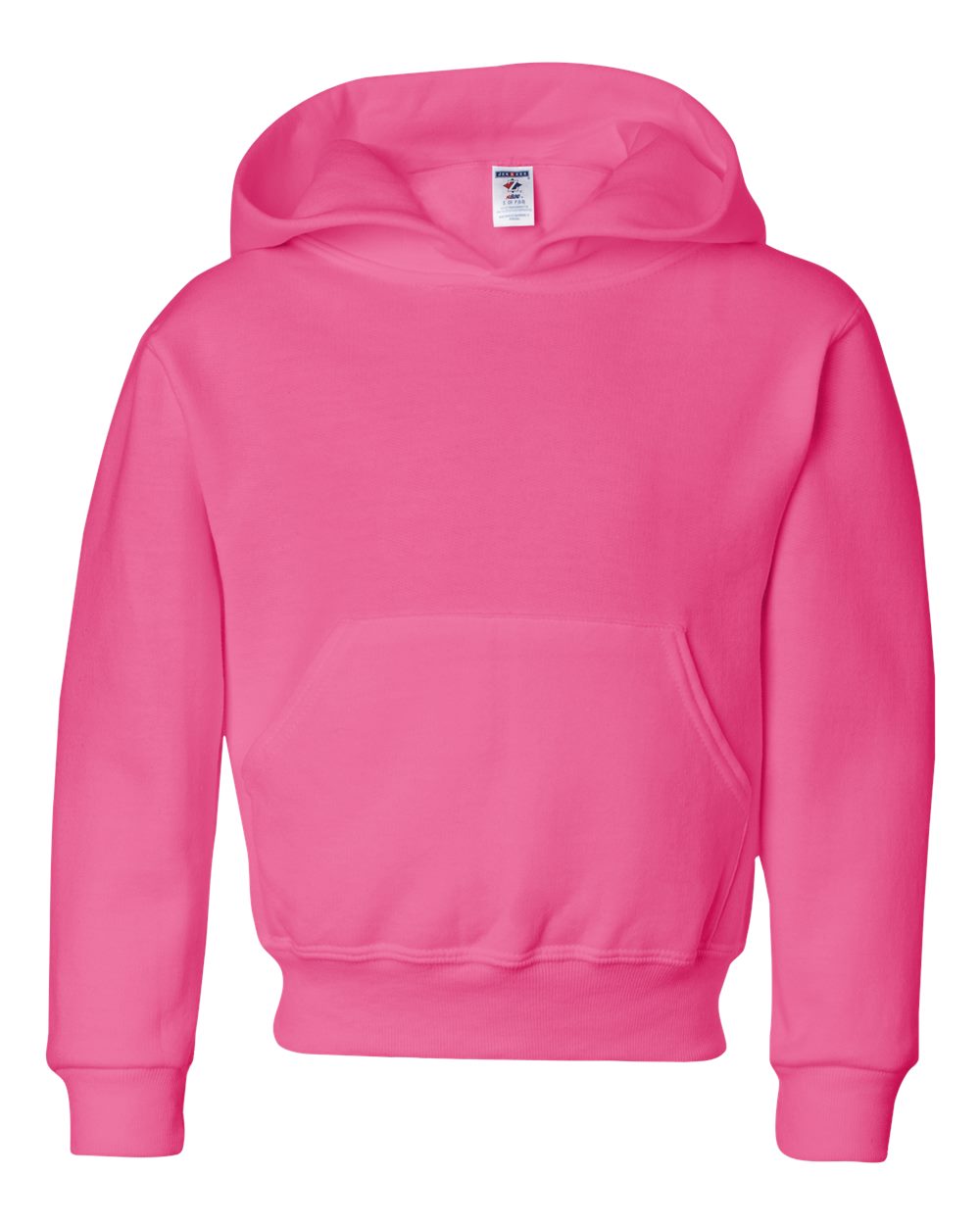 Jerzees Youth 8 oz. NuBlendÂ® Fleece Pullover Hood XL NEON PINK