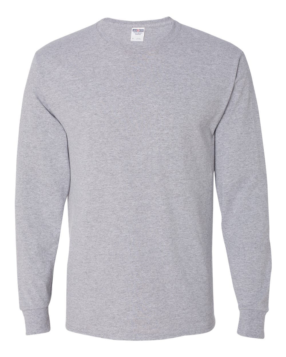 Jerzees Men's Dri-Power Cotton Blend Long Sleeve Tees, Moisture Wicking, Odor Protection, UPF 30+, Sizes S-3X, Athletic Heather, XX-Large