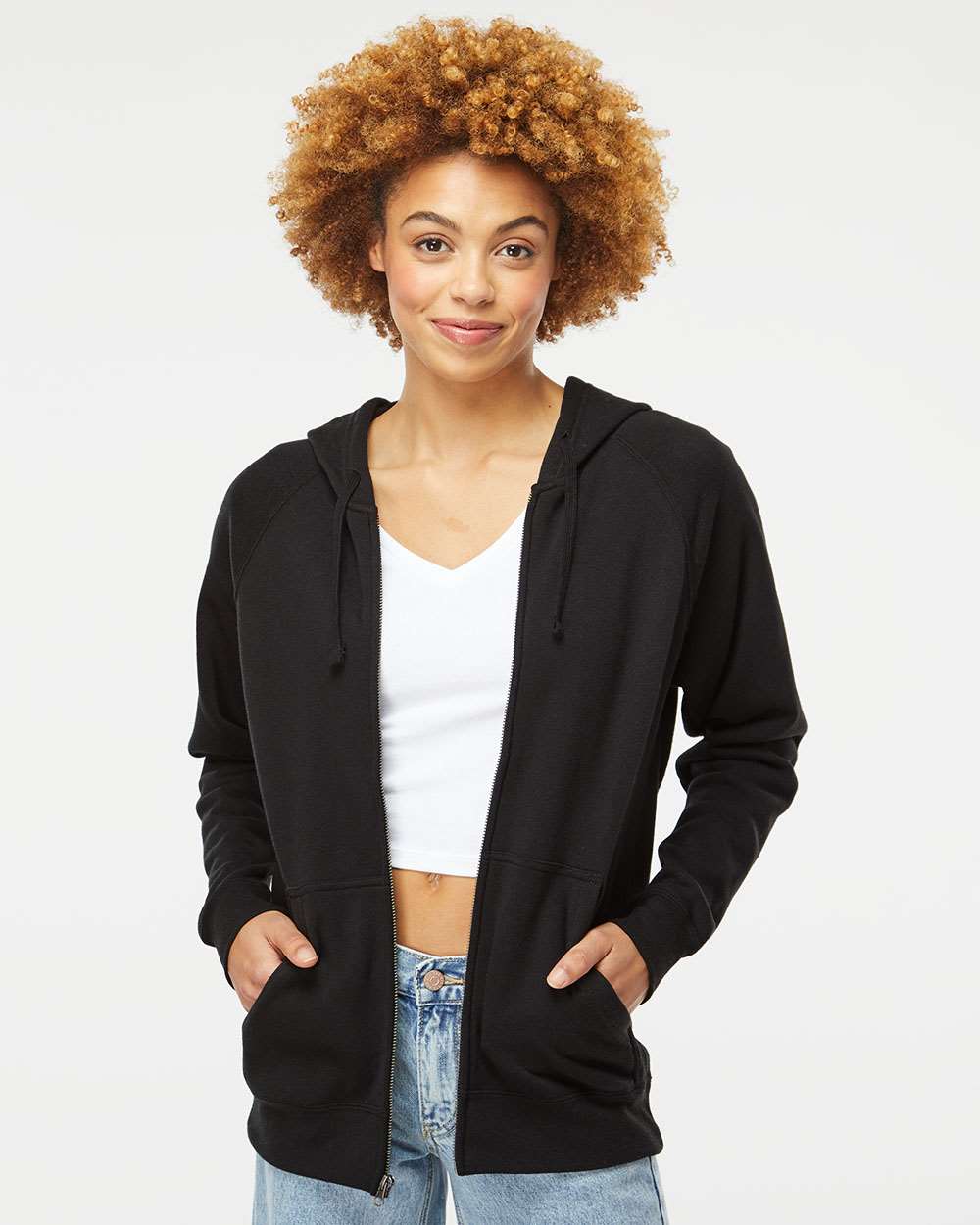 Unisex Special Blend Raglan Full-Zip Hooded Sweatshirt
