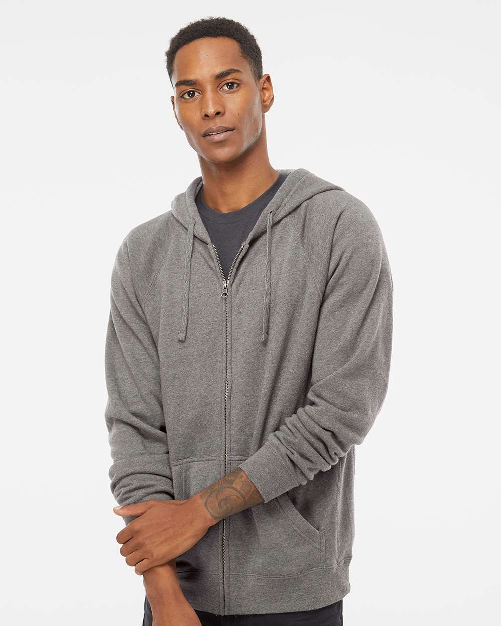 Unisex Special Blend Raglan Full-Zip Hooded Sweatshirt