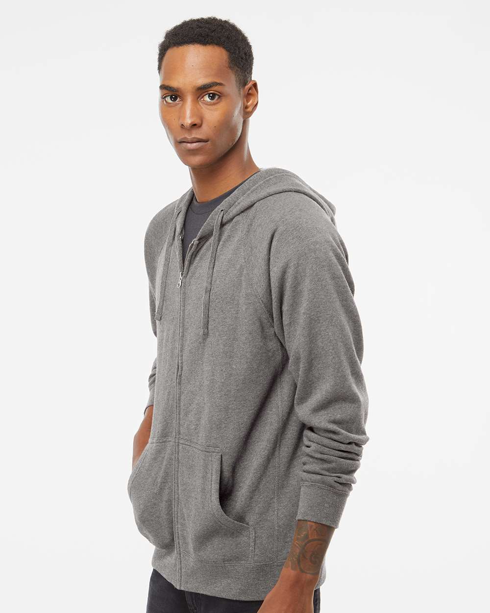 Unisex Special Blend Raglan Full-Zip Hooded Sweatshirt