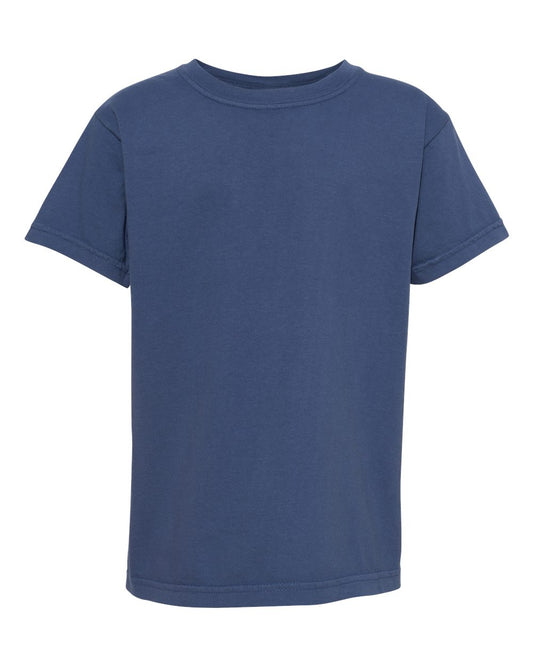 Comfort Colors C9018 Youth Ringspun T Shirt. - CHINA BLUE - S