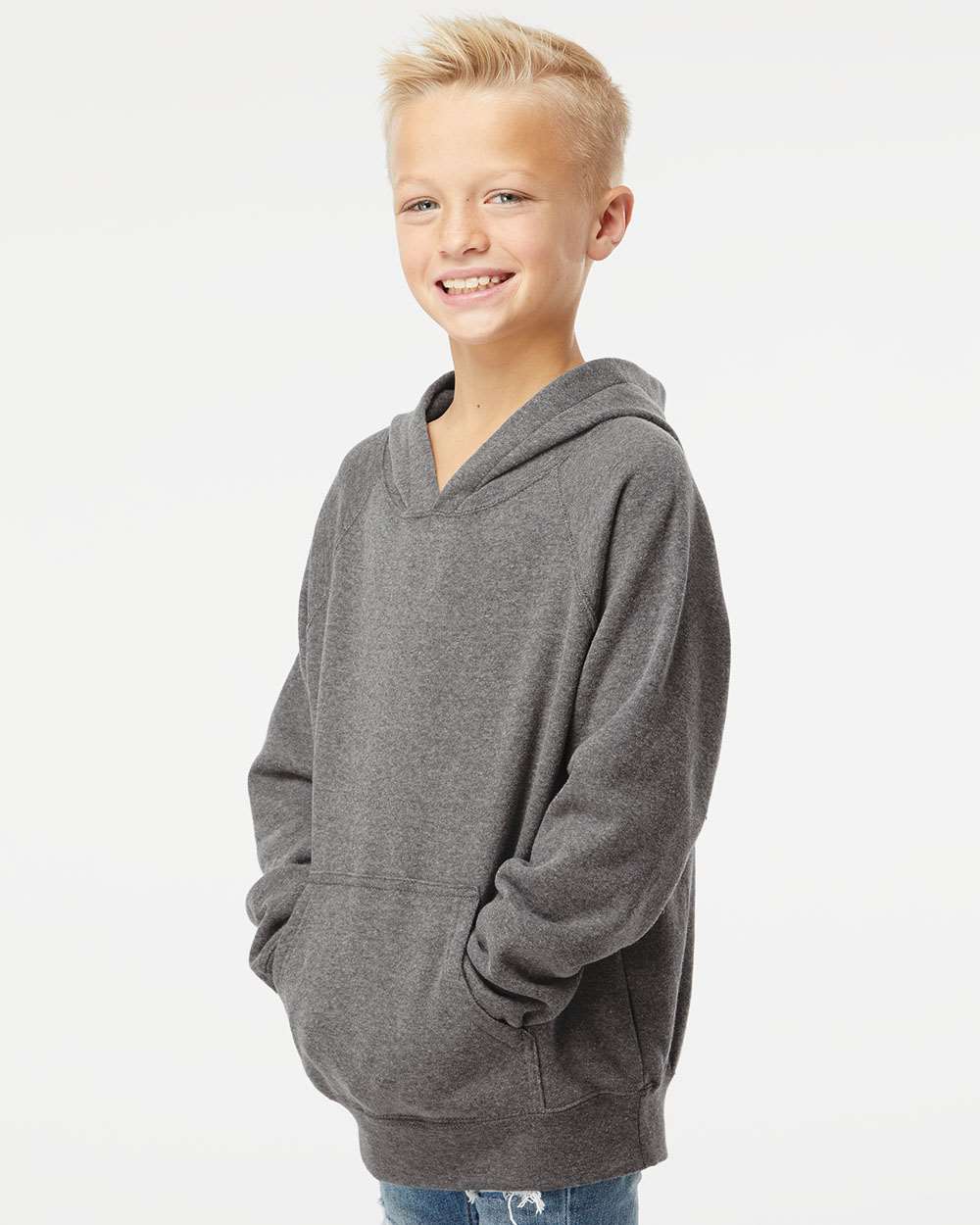 Youth Lightweight Special Blend Raglan Hooded Sweatshirt