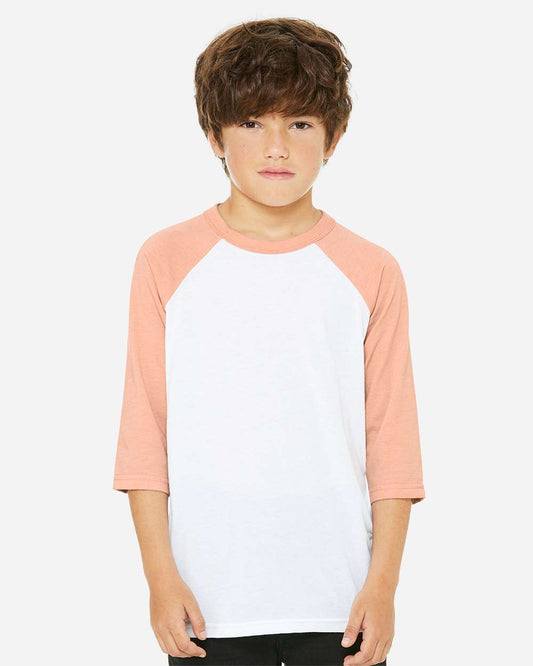 Youth Three-Quarter Sleeve Baseball Tee