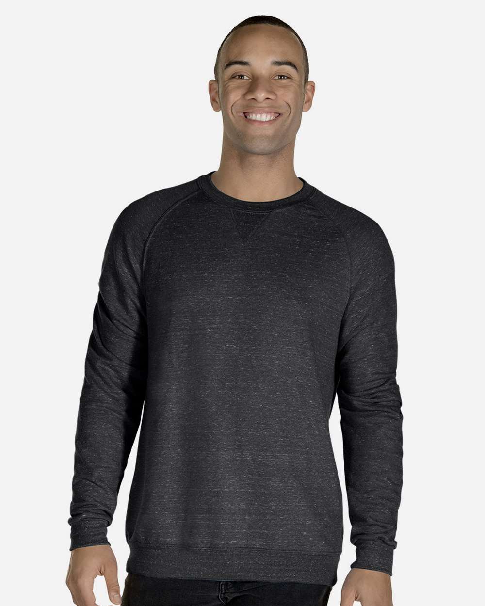Unisex Snow Heather French Terry Crewneck Sweatshirt