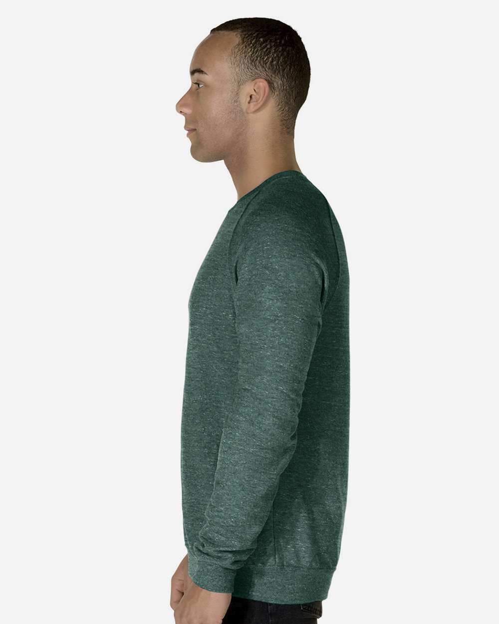 Unisex Snow Heather French Terry Crewneck Sweatshirt