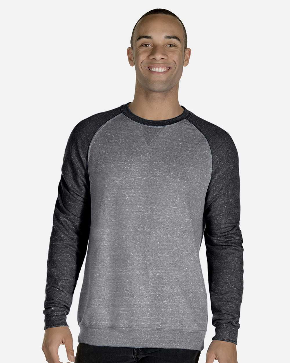 Unisex Snow Heather French Terry Crewneck Sweatshirt