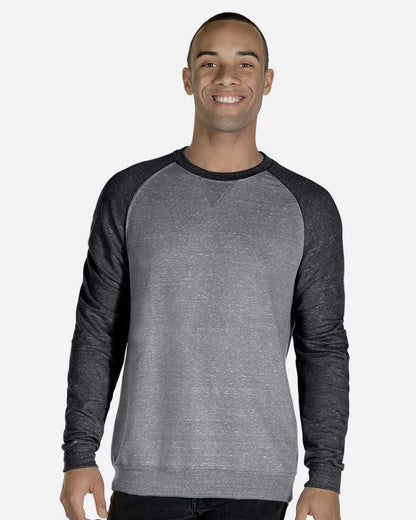 Unisex Snow Heather French Terry Crewneck Sweatshirt