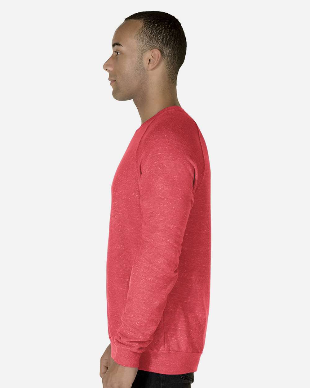 Unisex Snow Heather French Terry Crewneck Sweatshirt