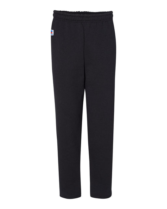 Russell Athletic Men's Dri-Power Core Pant, Black/White, X-Large