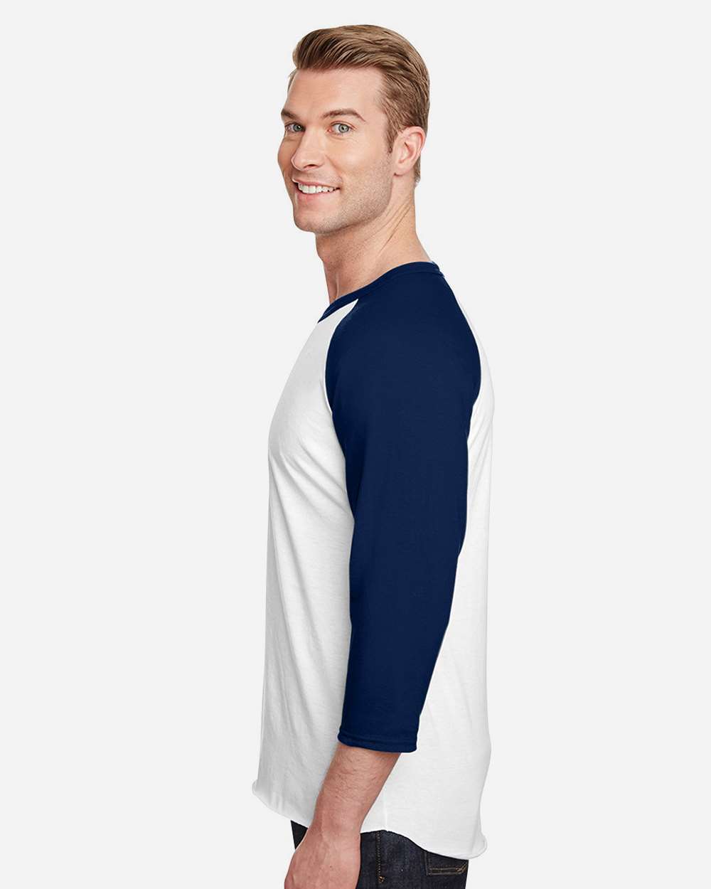 Premium Blend Ringspun Three-Quarter Sleeve Raglan Baseball T-Shirt