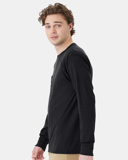 Unisex Workwear Long Sleeve Pocket T-Shirt