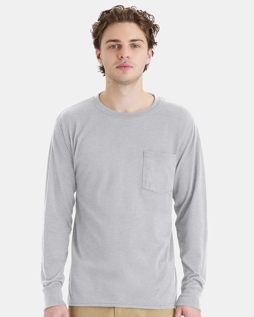 Unisex Workwear Long Sleeve Pocket T-Shirt