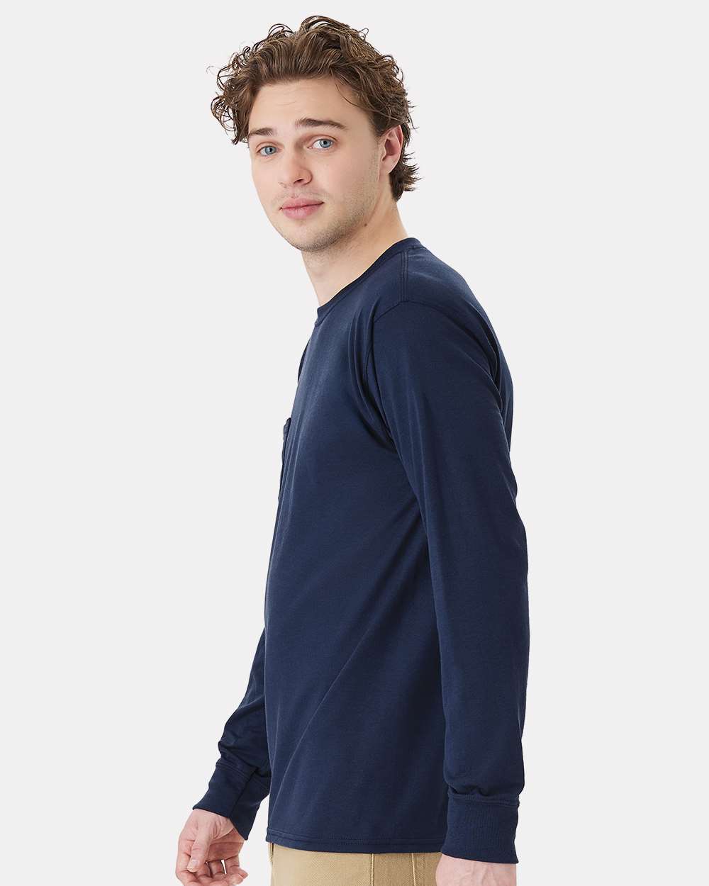 Unisex Workwear Long Sleeve Pocket T-Shirt
