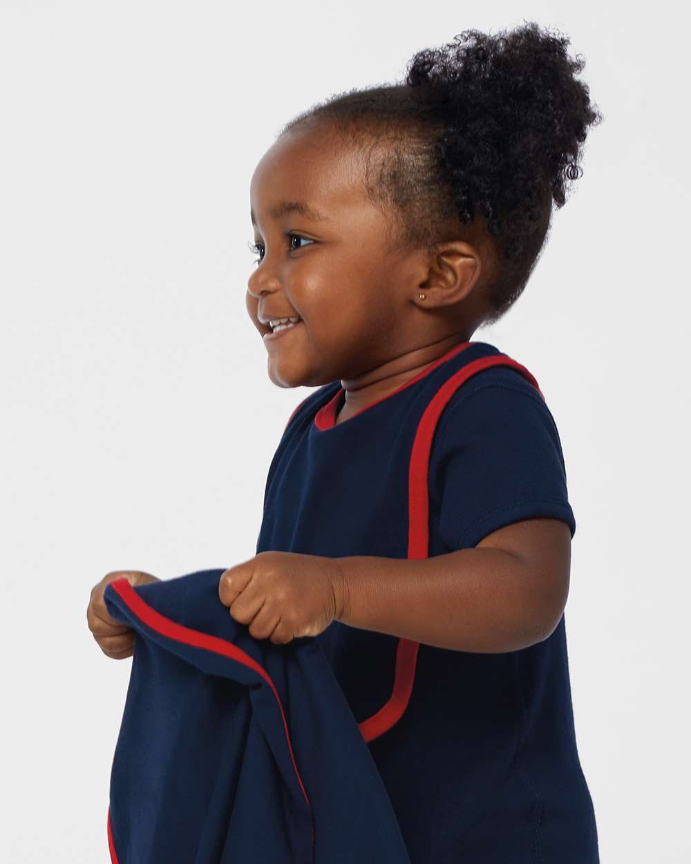 Infant Contrast Trim Premium Jersey Bib