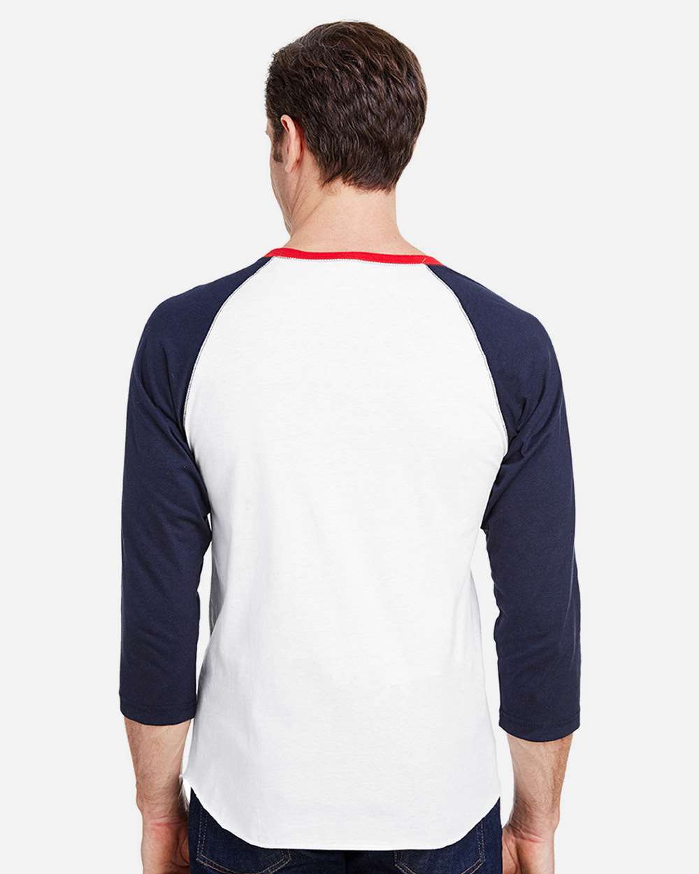 Men's Baseball Fine Jersey Three-Quarter Sleeve Tee