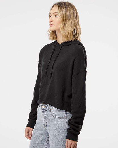 Independent Trading Co. Womenâ€™s Lightweight Crop Hooded Sweatshirt