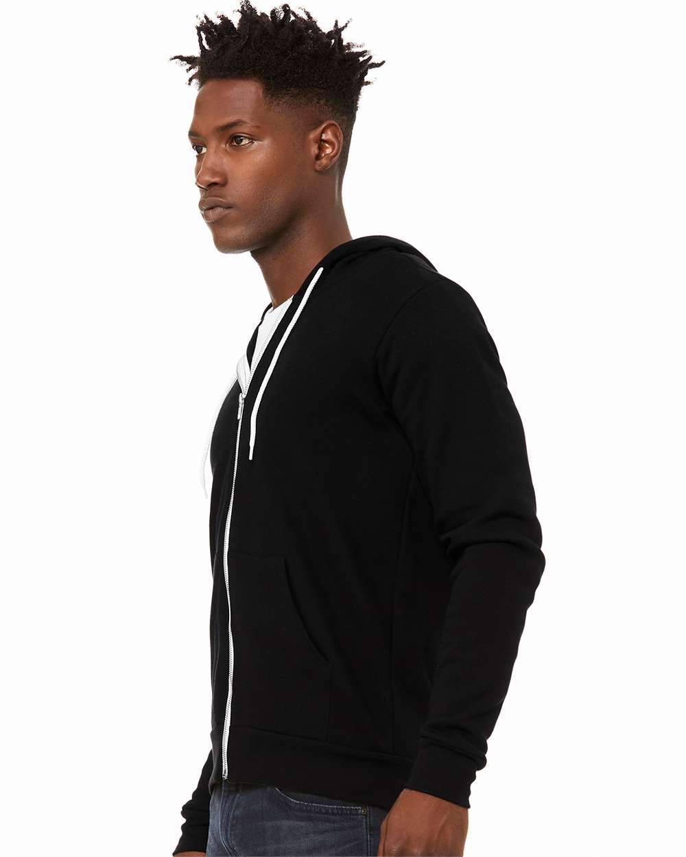 Unisex Sponge Fleece Full-Zip Hoodie Sweatshirt