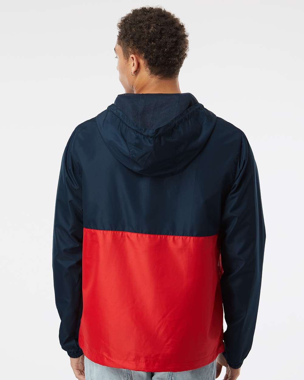 Unisex Lightweight Quarter-Zip Windbreaker Pullover Jacket