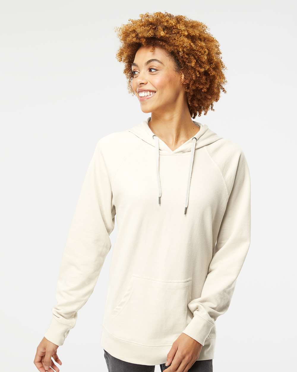 Unisex Icon Lightweight Loopback Terry Hooded Sweatshirt