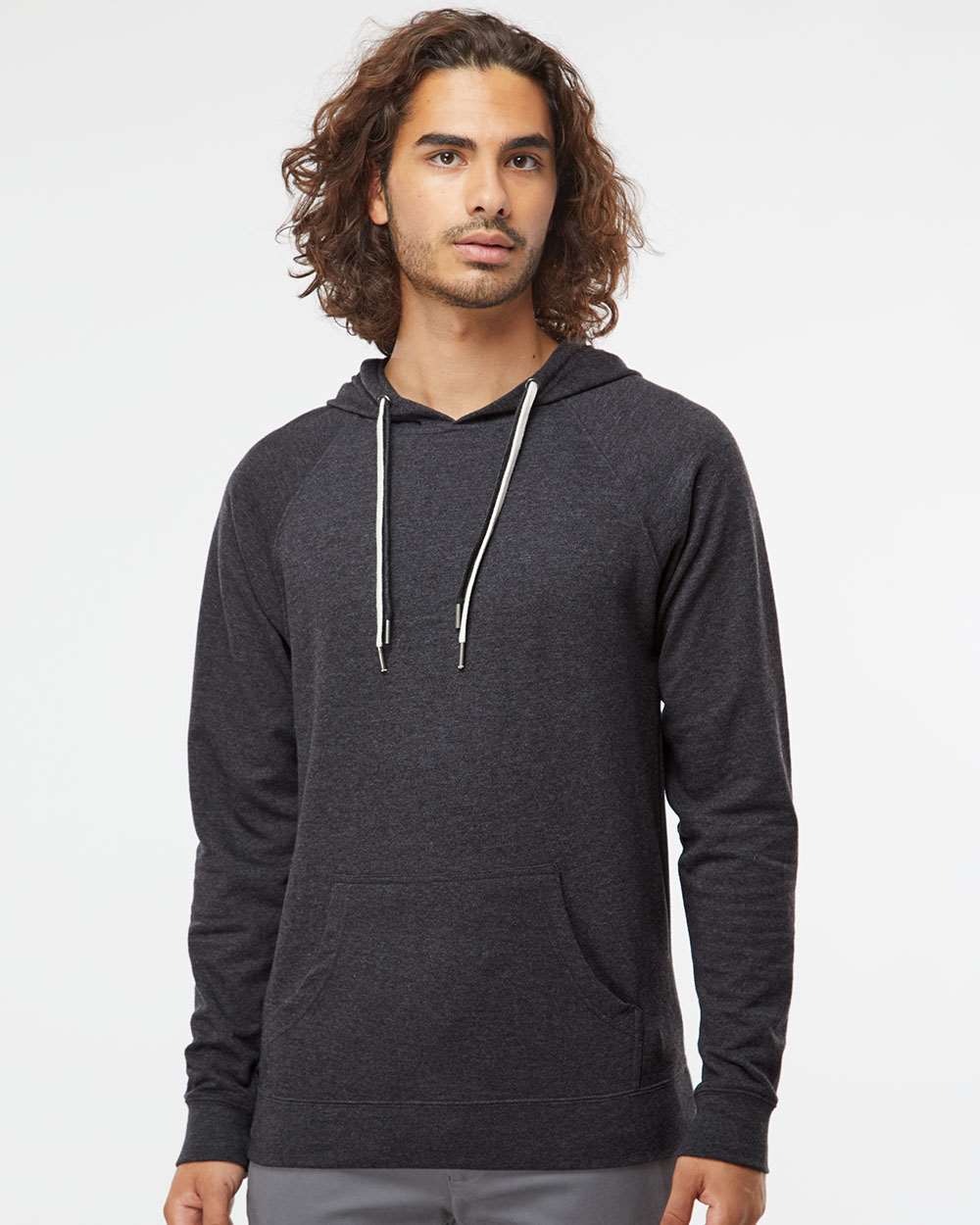 Unisex Icon Lightweight Loopback Terry Hooded Sweatshirt