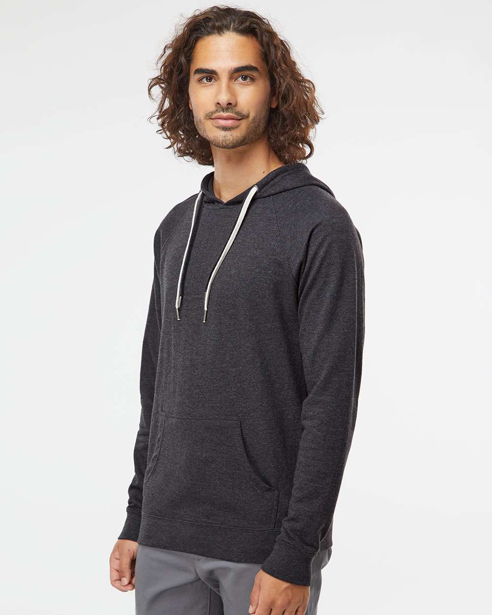 Unisex Icon Lightweight Loopback Terry Hooded Sweatshirt