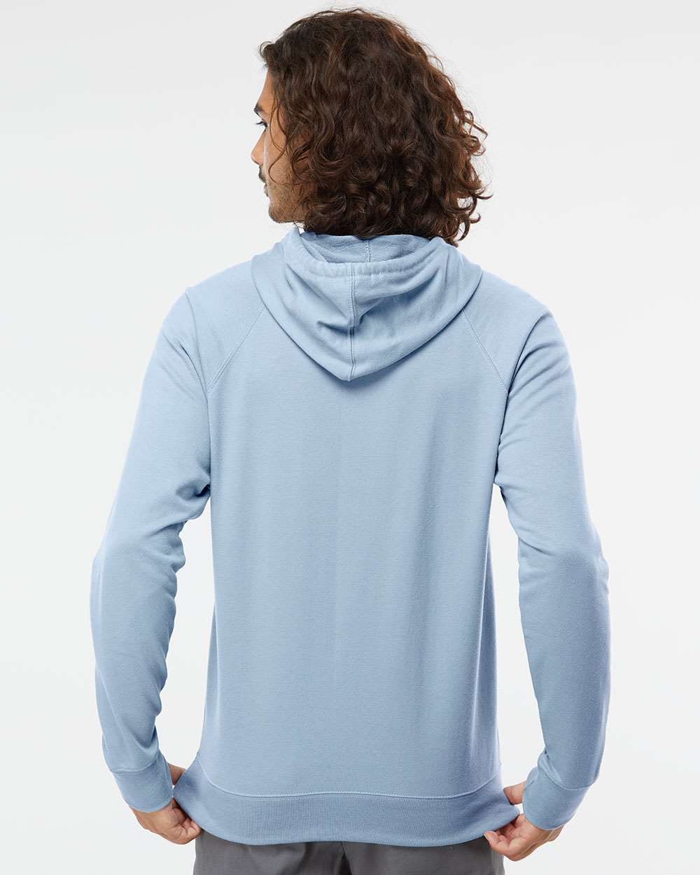 Unisex Icon Lightweight Loopback Terry Hooded Sweatshirt