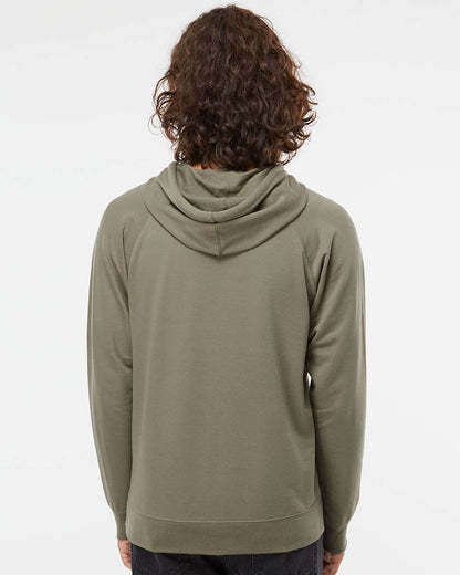 Unisex Icon Lightweight Loopback Terry Hooded Sweatshirt