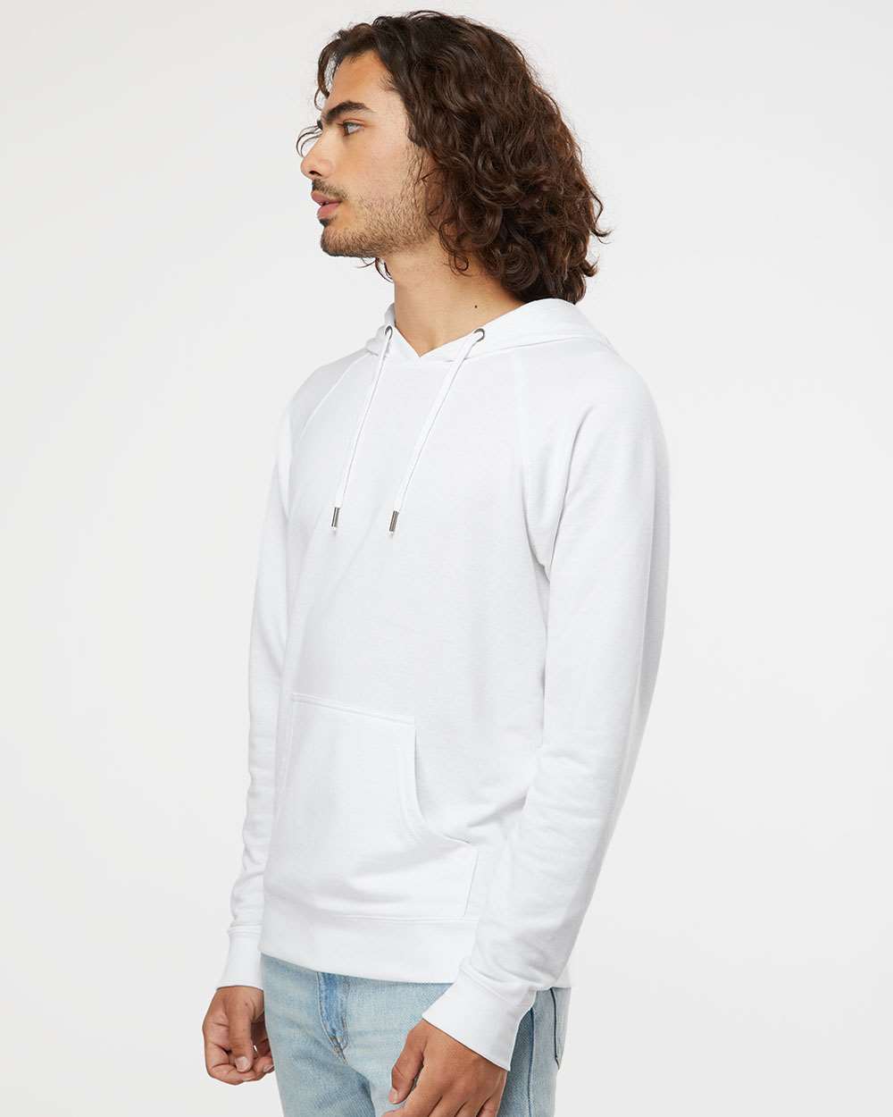 Unisex Icon Lightweight Loopback Terry Hooded Sweatshirt