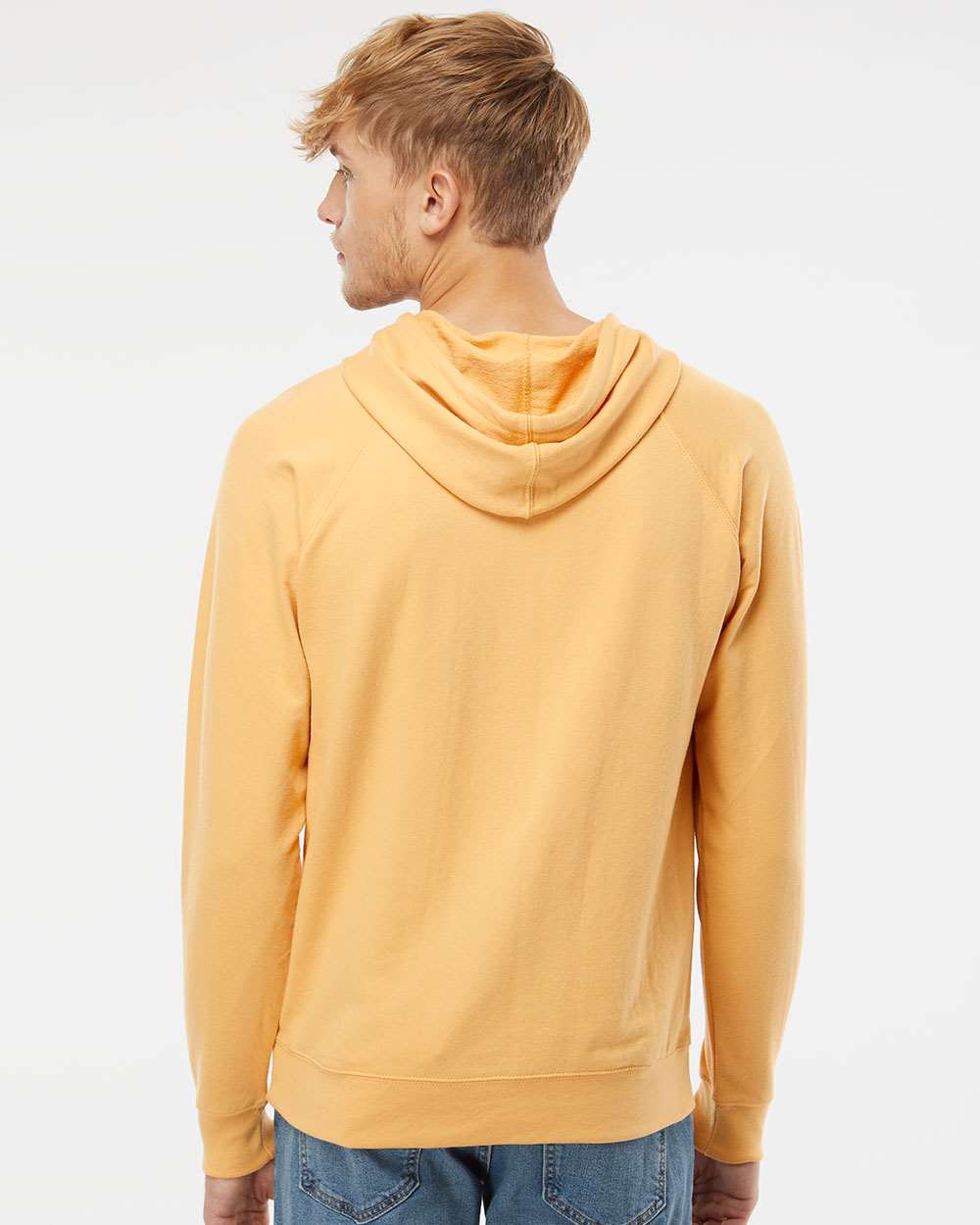 Unisex Icon Lightweight Loopback Terry Hooded Sweatshirt
