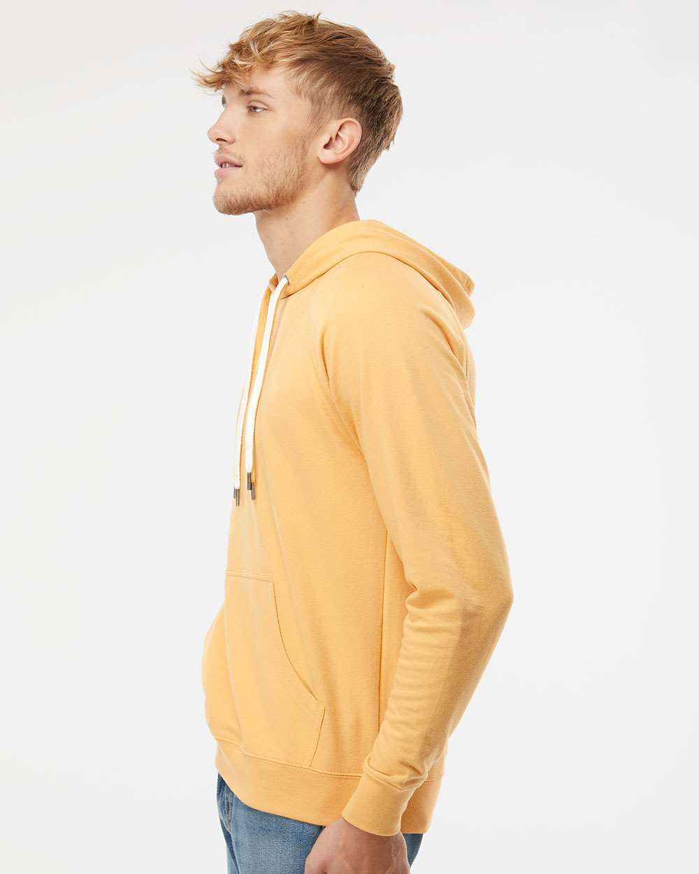 Unisex Icon Lightweight Loopback Terry Hooded Sweatshirt