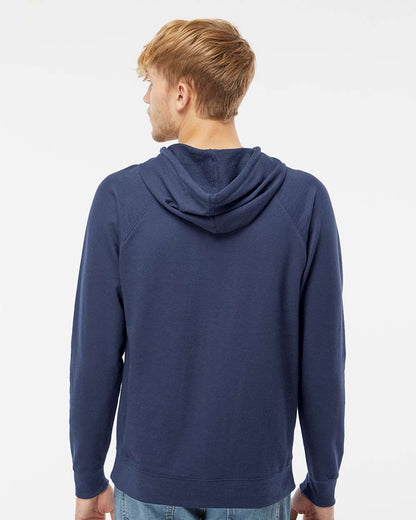 Unisex Icon Lightweight Loopback Terry Hooded Sweatshirt