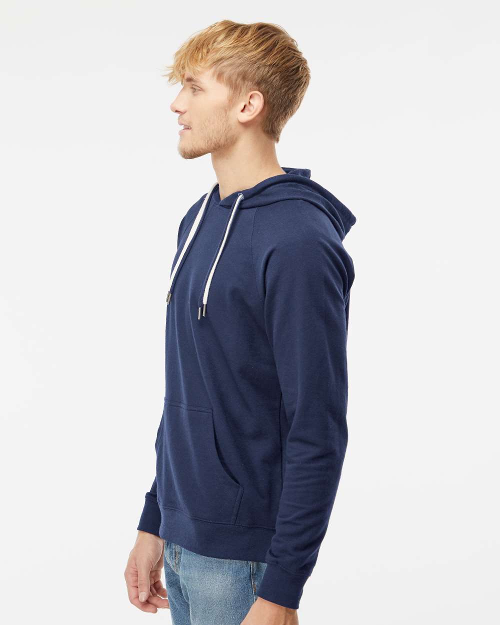 Unisex Icon Lightweight Loopback Terry Hooded Sweatshirt