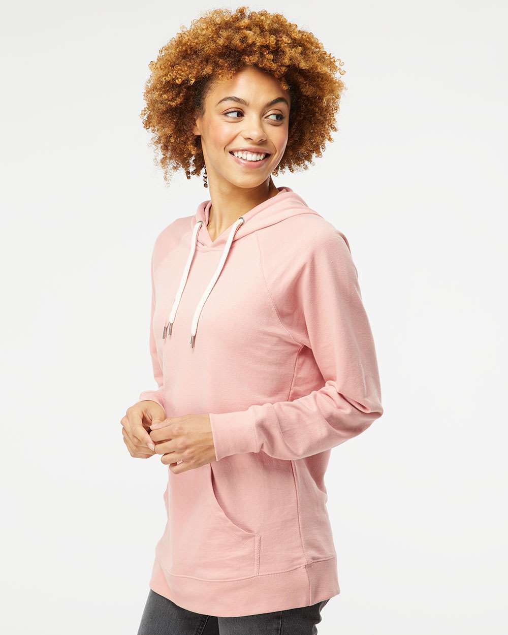 Unisex Icon Lightweight Loopback Terry Hooded Sweatshirt