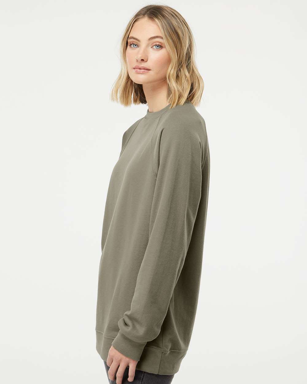 Unisex Icon Lightweight Loopback Terry Crewneck Sweatshirt