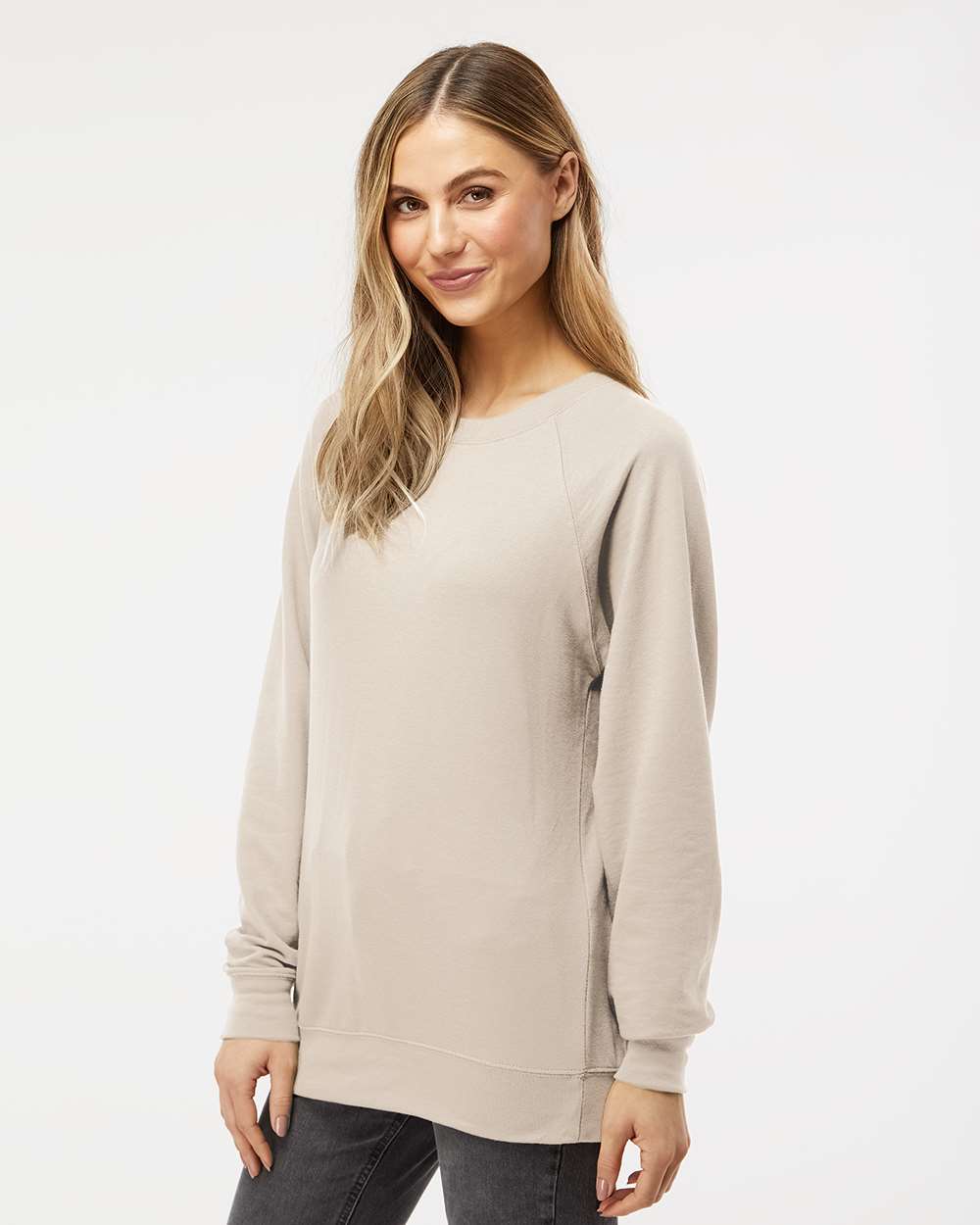 Unisex Icon Lightweight Loopback Terry Crewneck Sweatshirt